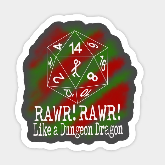 Rawr Rawr Sticker by BenWo357